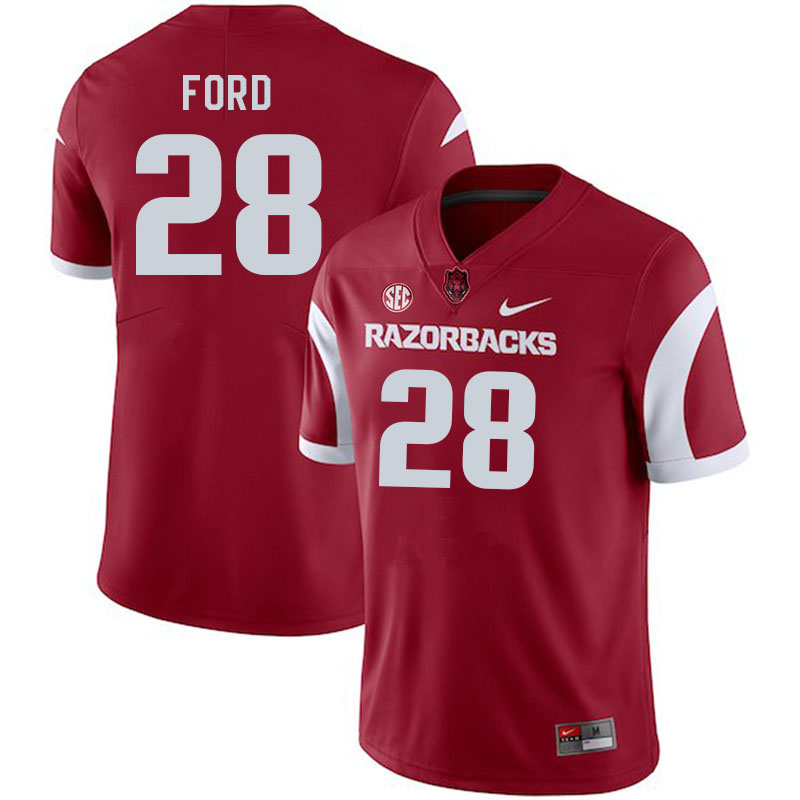 Men #28 Blake Ford Arkansas Razorback College Football Jerseys Stitched Sale-Cardinal